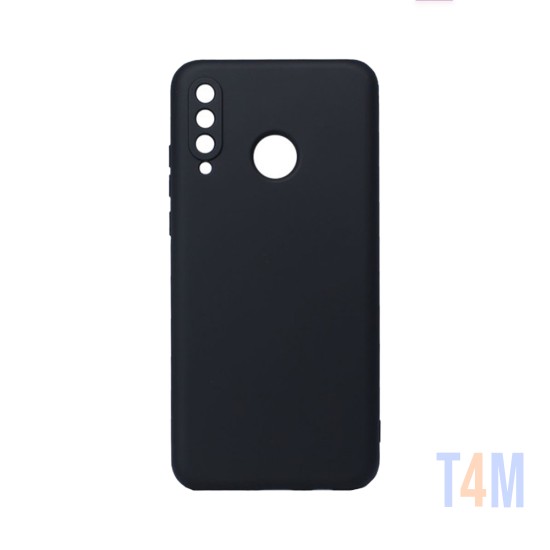 Funda de Silicona con Marco de Cámara para Huawei P30 Lite Negro